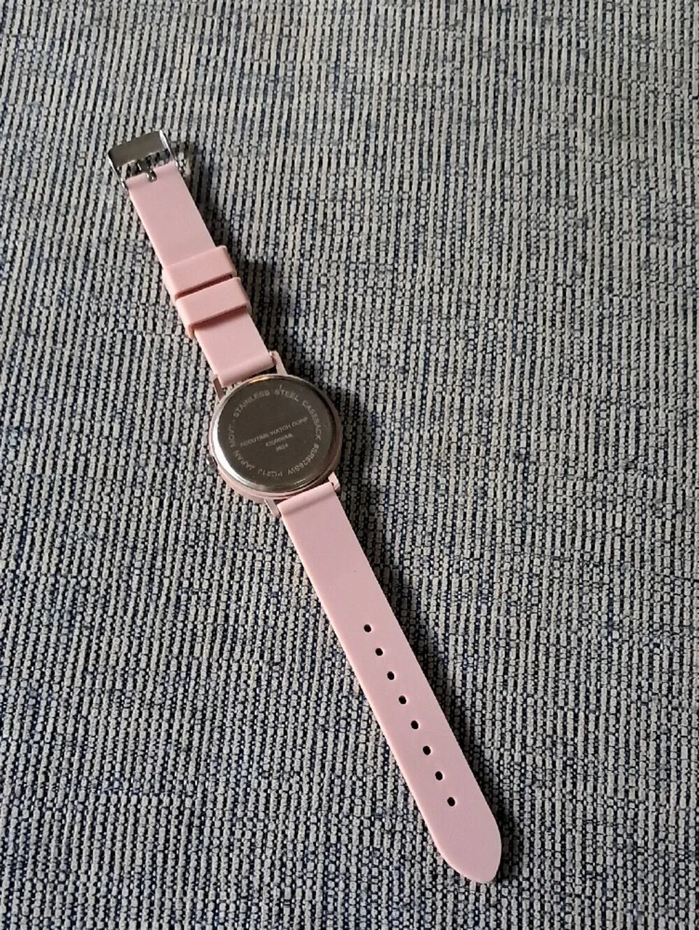 Minimalist Pink Silicone Analog Watch